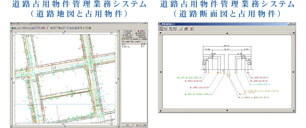 道路占用物件管理業務システムの運用のイメージ